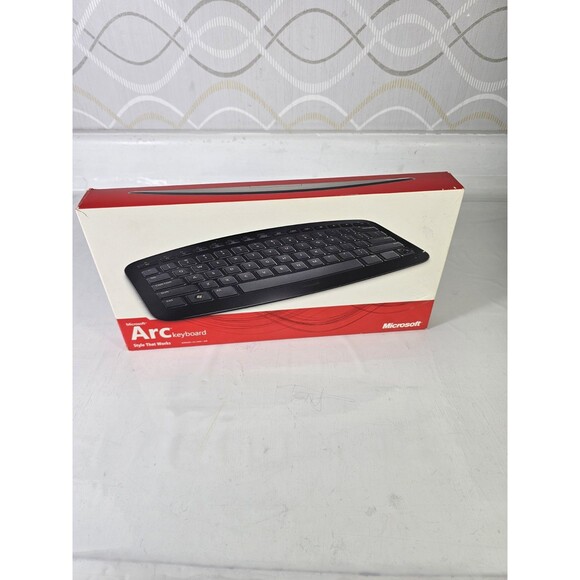 Microsoft Arc Wireless Keyboard Model 1392 Black (No USB Connector/Dongle) - Picture 2 of 6